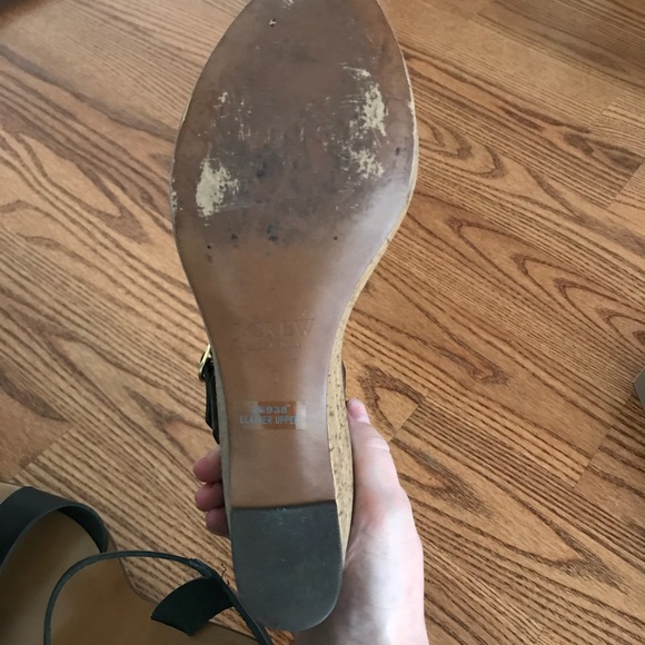 J. Crew Caden Leather and Cork Wedges - Picture 5 of 6